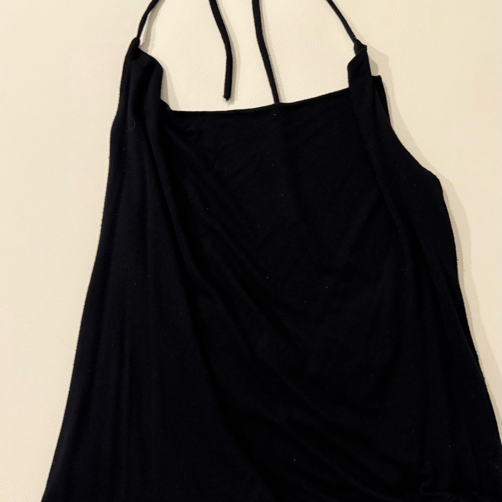 Elegant Black Halter Top